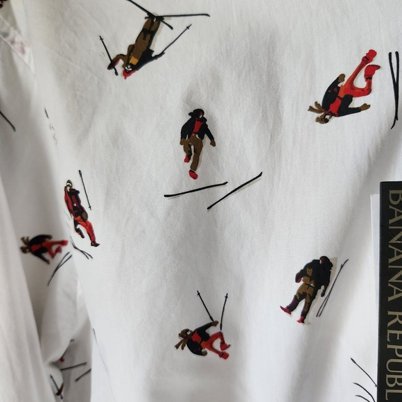 Mens Novelty Print Button Down - Picture 7 of 7